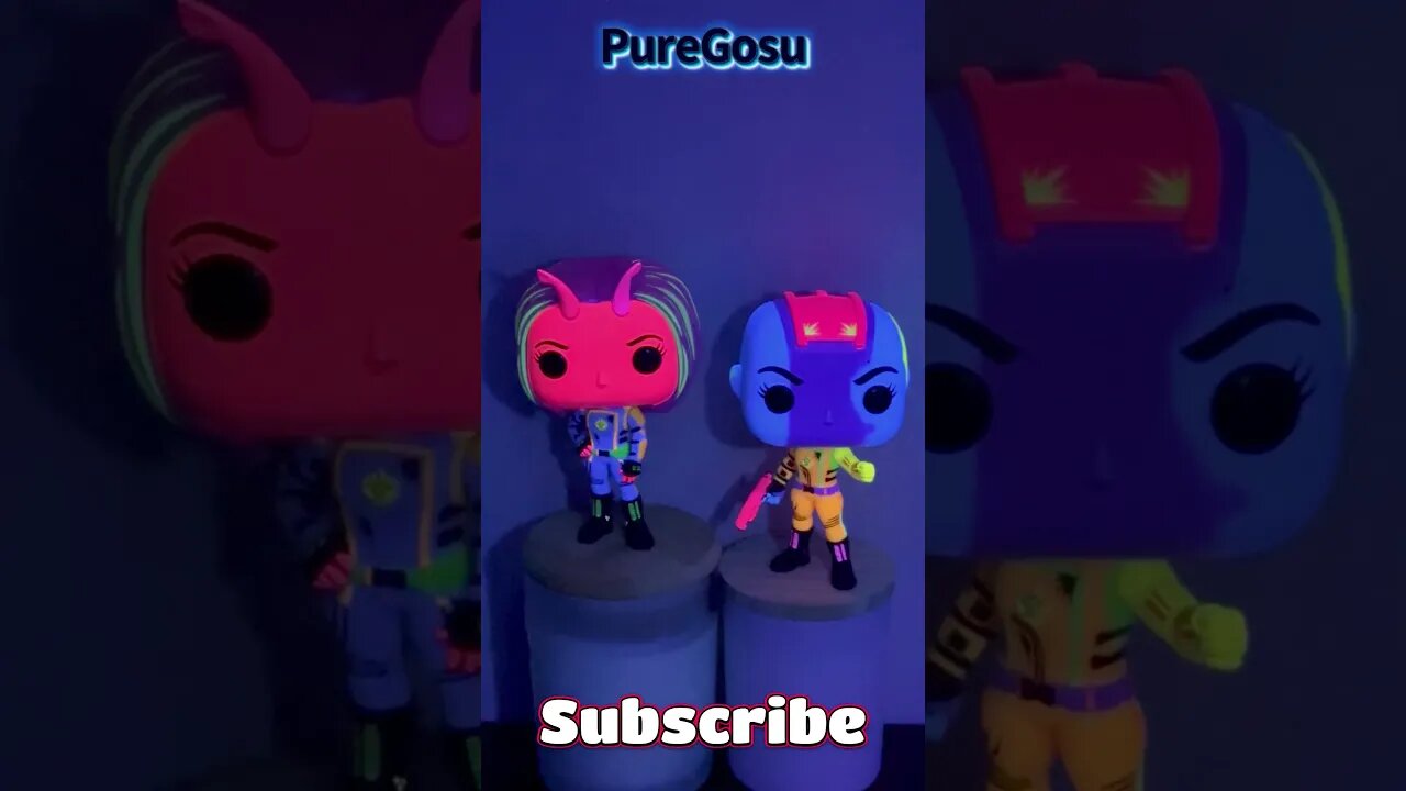 Black Light Nebula and Mantis Funko Pop