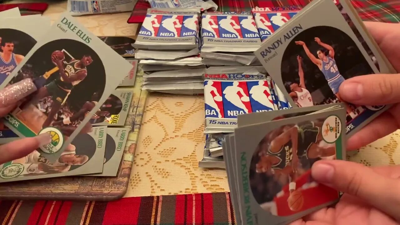 1990-91 Hoops Series I and II pack rip with the kids.