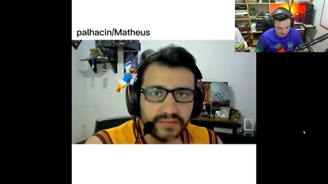 Gago reagindo ao video do Palhacin desejando os parabéns para ele