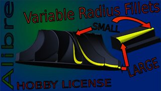 Alibre - How to Make Variable Radius Fillets (Short) |JOKO ENGINEERING|
