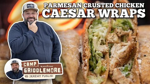 Parmesan Crusted Chicken Caesar Wraps | Blackstone Griddles