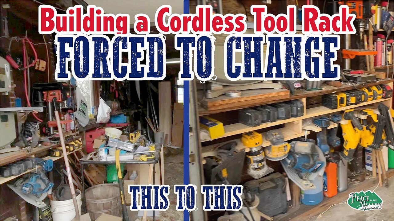 Cordless tool Rack solves A second problem - E164