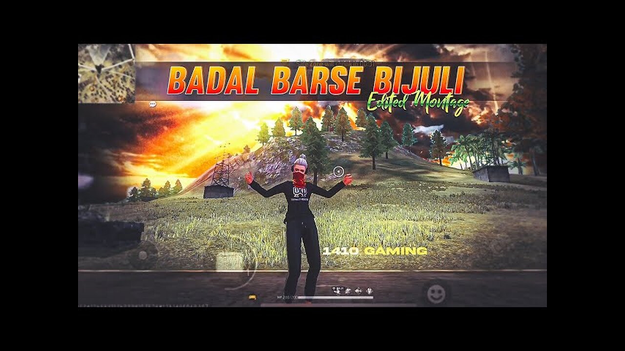 Badal Barse Bijuli 🌧️| free fire song status | free fire status | ff status