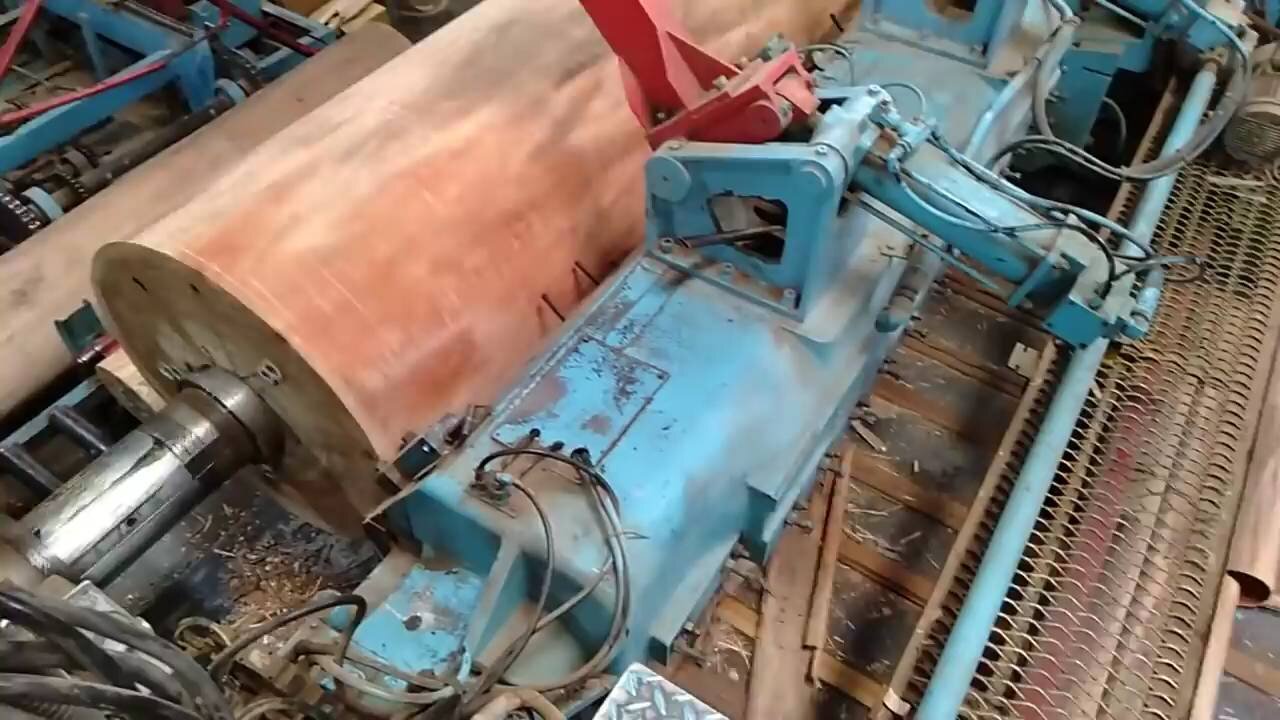 Wood Processing In The Factory To Become Plywood Coating