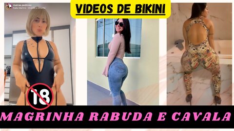 Morena dancando funk de bikini