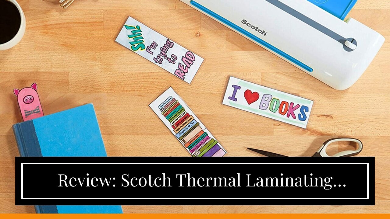 Review: Scotch Thermal Laminating Pouches, 200-Pack, 8.9 x 11.4 Inches, Letter Size Sheets, Cle...