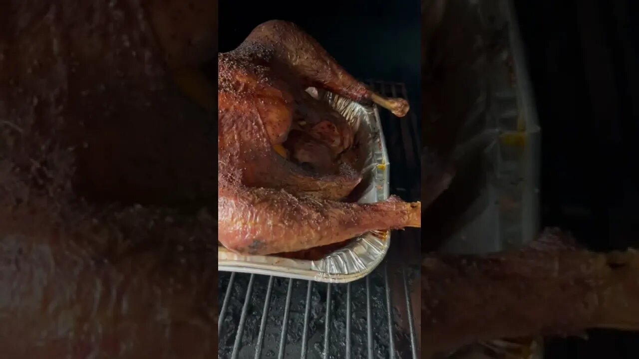 Heating Tin Roof BBQ Smoked Turkey on Traeger at 250 Degrees | Houston Texas Smoking and Grilling