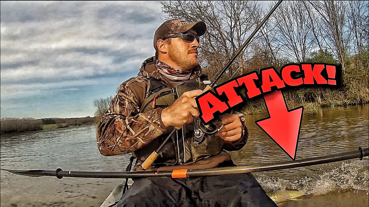 Attacked by a largemouth bass!