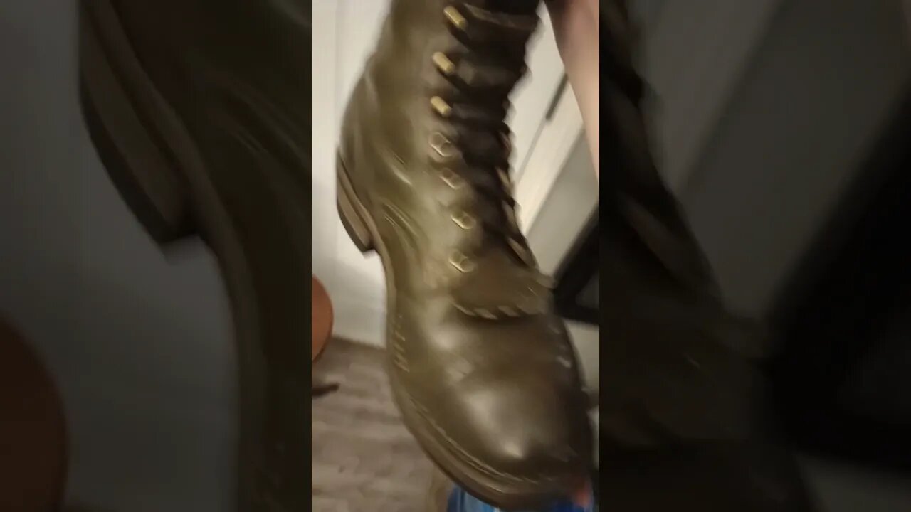 *CUSTOM BOOTS* prt.2 after 6 months clean and shine.