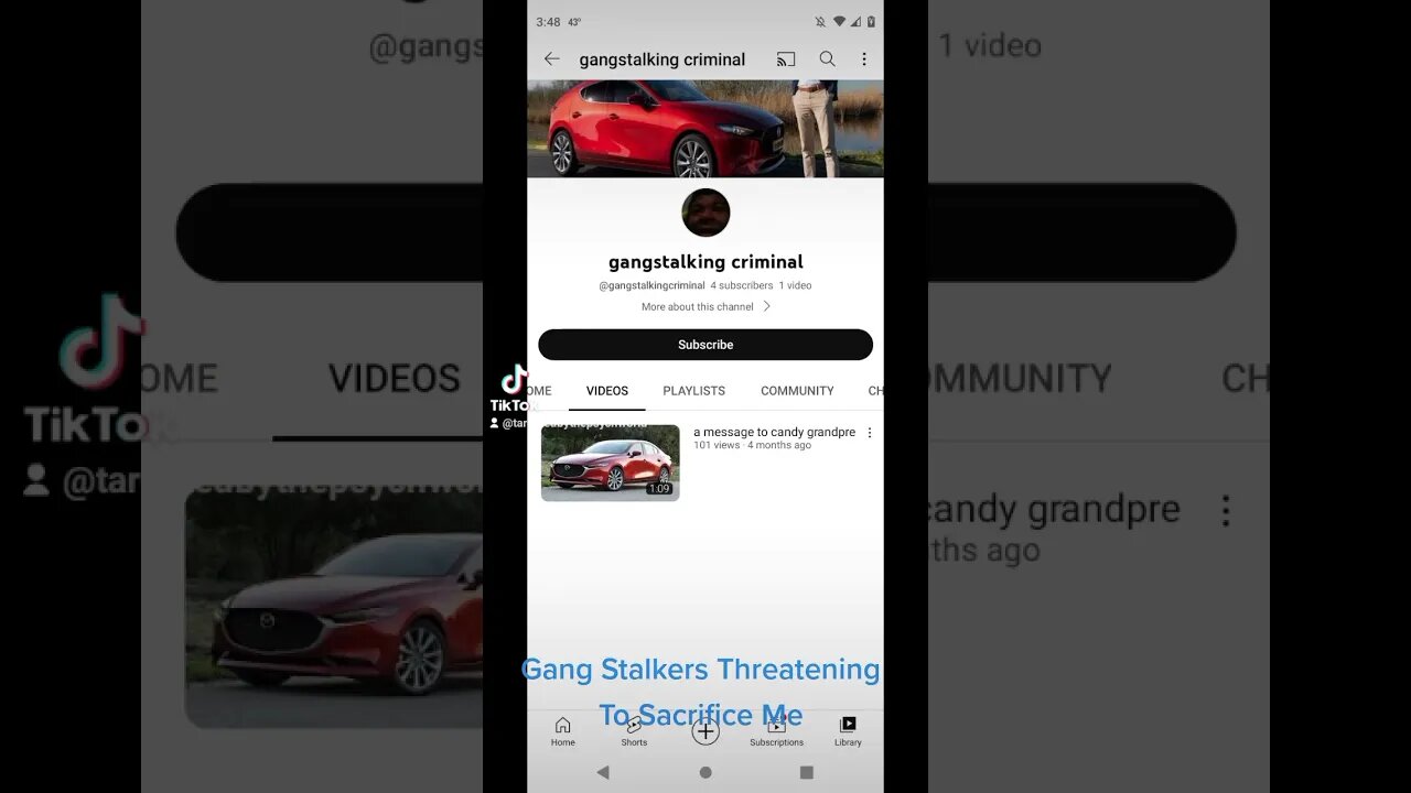 #gangstalkers threatening to sacrifice me