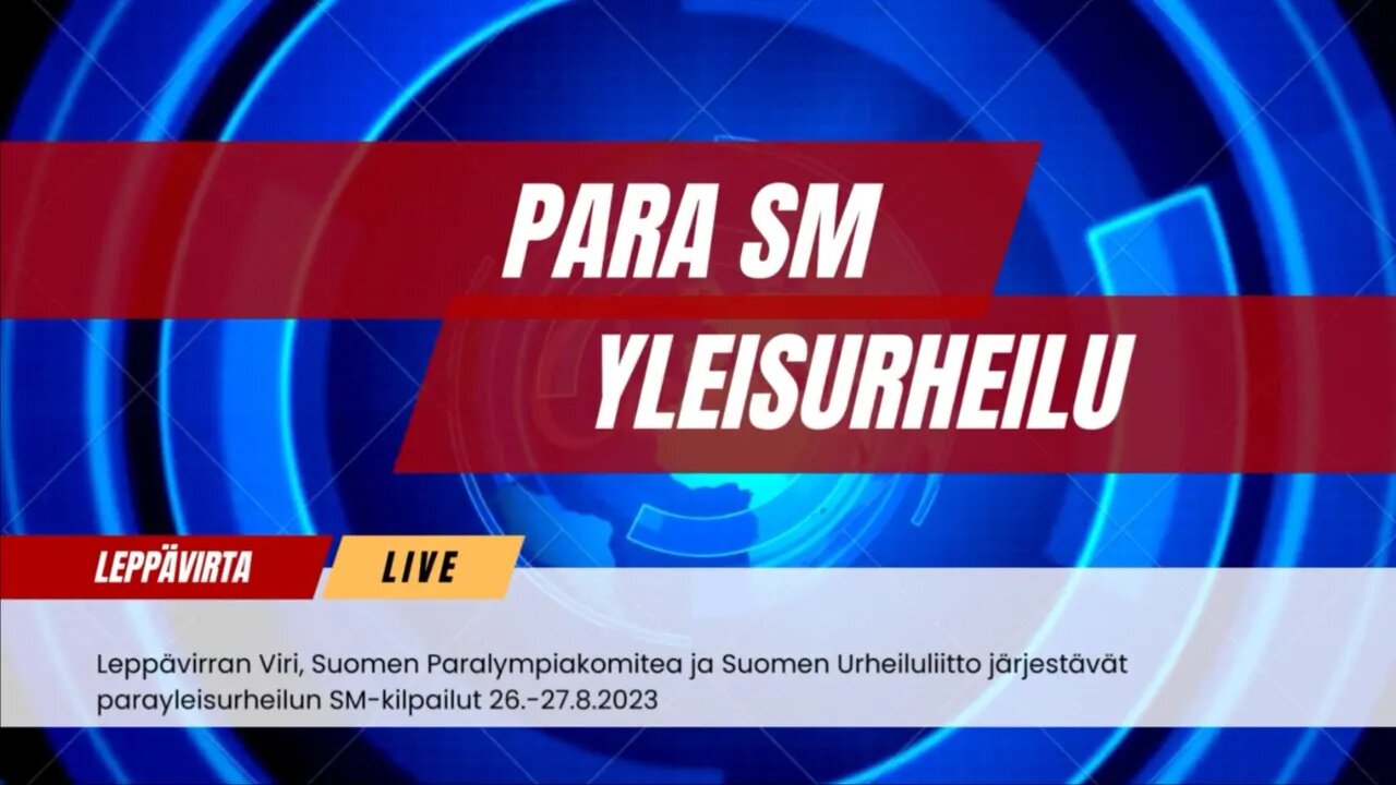 Parayleisurheilun SM-kilpailut Leppävirta 27.8.2023