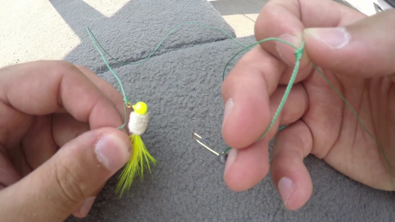 How to Tie Two Jigs on ONE line. Quick and EASY!