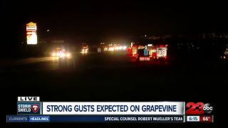 Grapevine seeing high winds as storm rolls through Kern County