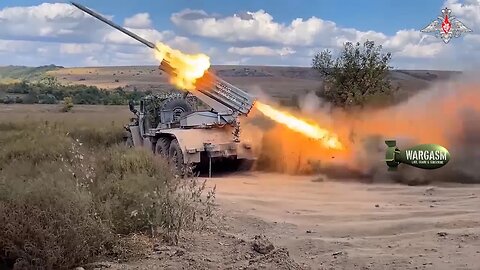 Russian Grad multiple launch rocket system up close