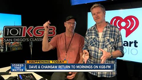 Local radio stars Dave and Chainsaw return to KGB-FM