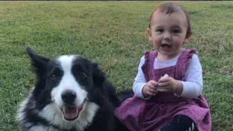 Menina e cadela são inseparáveis!