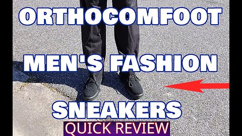 OrthoComfoot Men's Fashion Sneakers