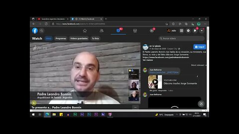 El Padre Leandro Bonnin desmiente a Jorge Sonnante.