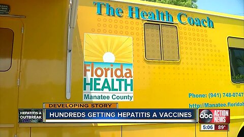 Free vaccines in Manatee County after server tests positive for hepatitis A