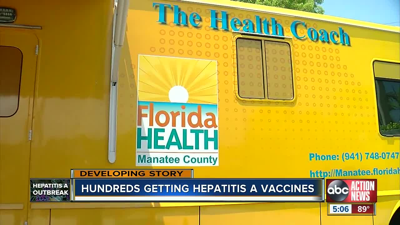 Free vaccines in Manatee County after server tests positive for hepatitis A