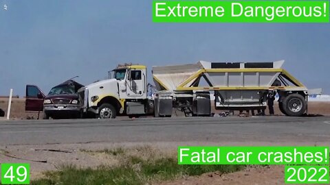 Extreme Dangerous! Fatal car crashes 49- 2022