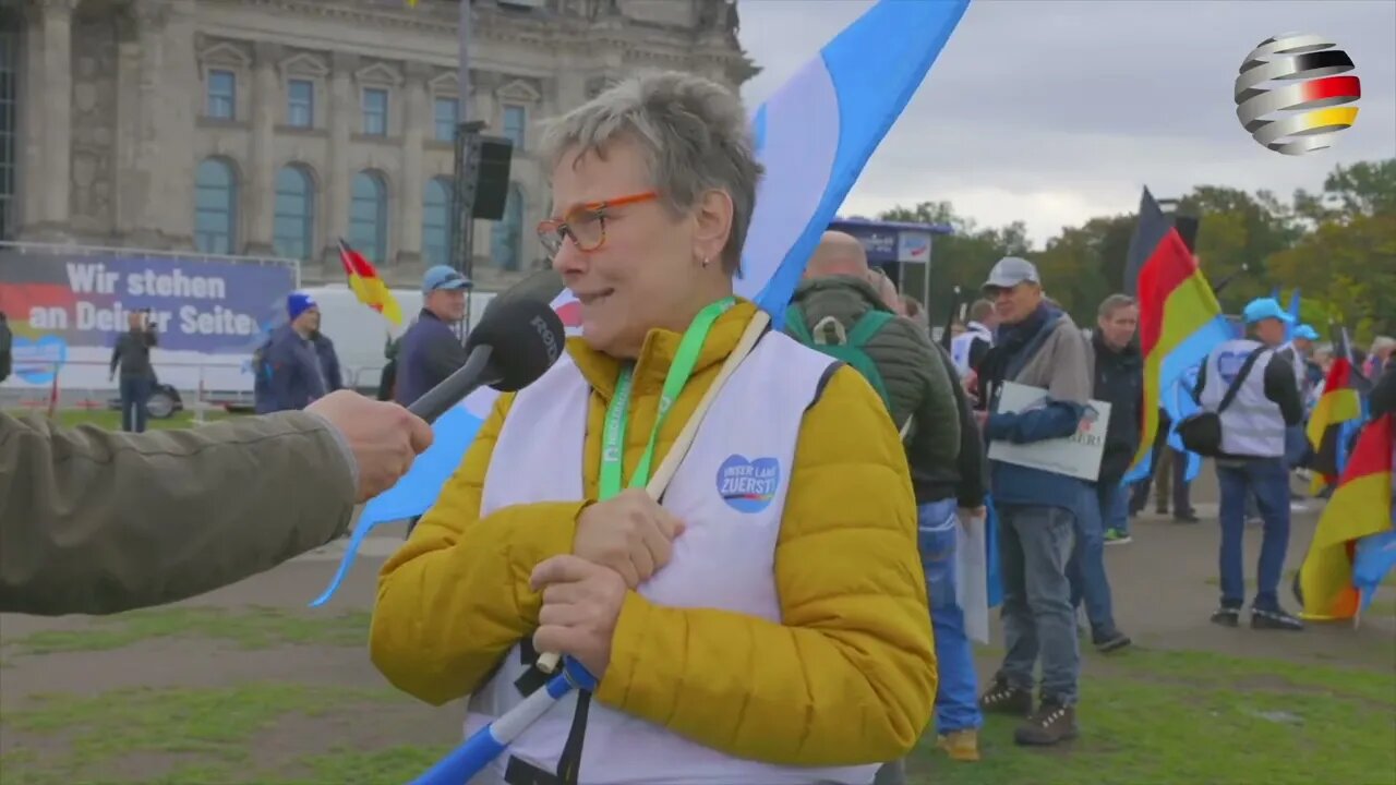 AfD Demo am 08 Oktober 2022 in Berlin „Was hier abgeht, gab es nichtmal in der #DDR!“