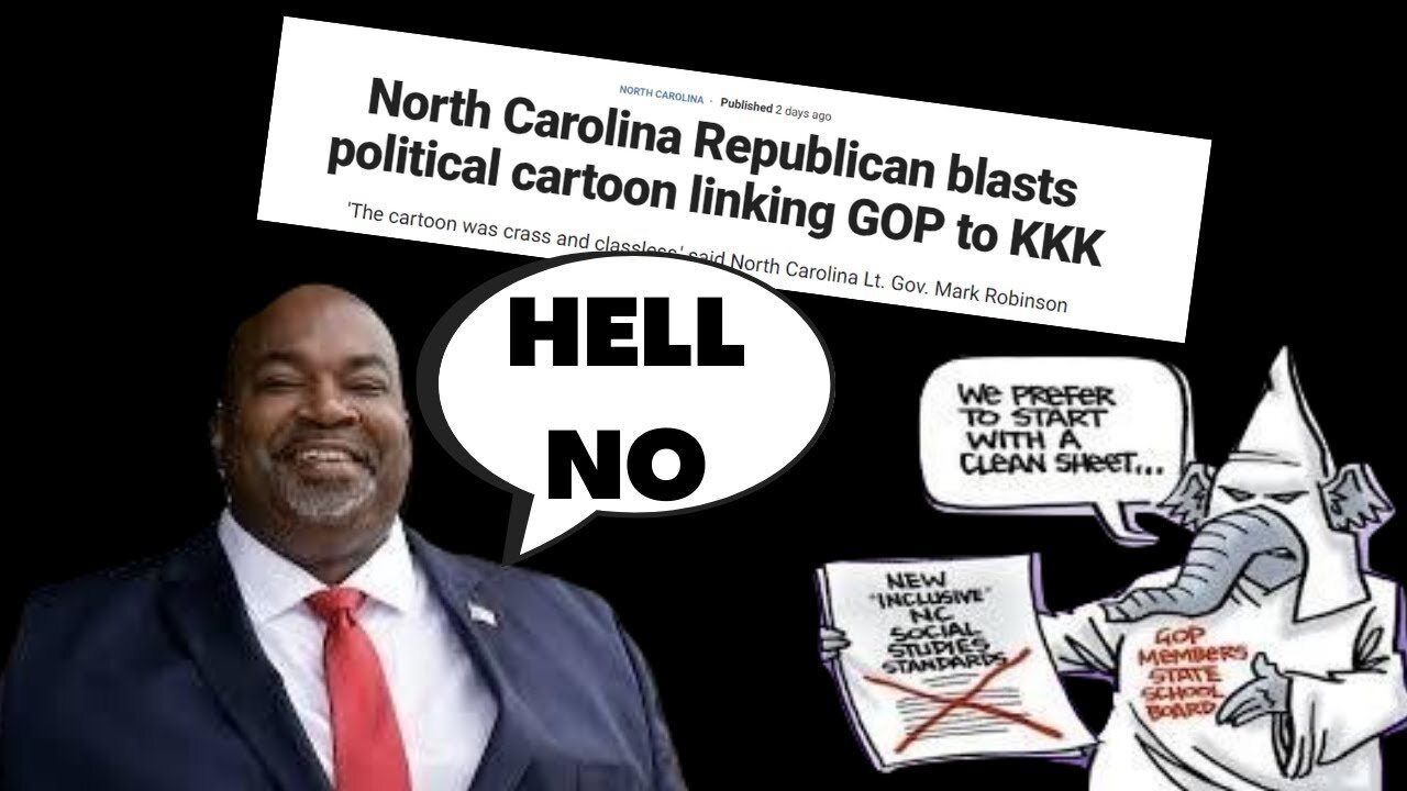 NC LT. Governor Mark Robinson DESTROYS leftist newspaper depicting Republicans as Racists