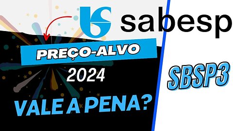 SABESP PREÇO ALVO SBSP3 #sbsp3 #sabesp #precoalvo #dividendos