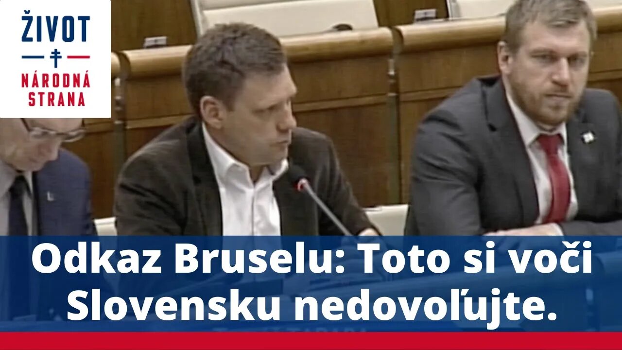 Odkaz Bruselu: Toto si voči Slovensku nedovoľujte.