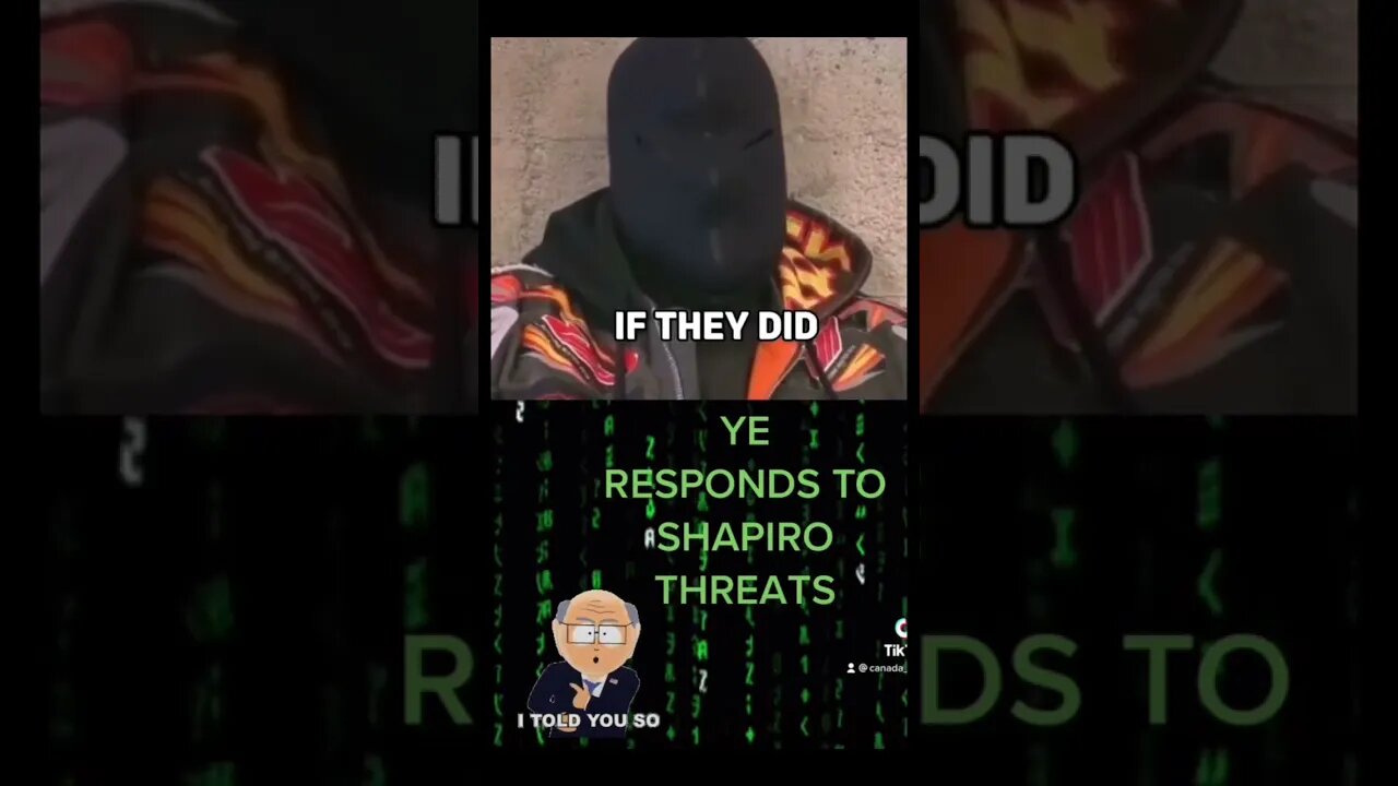 Ben Shapiro cryptic Message to #ye