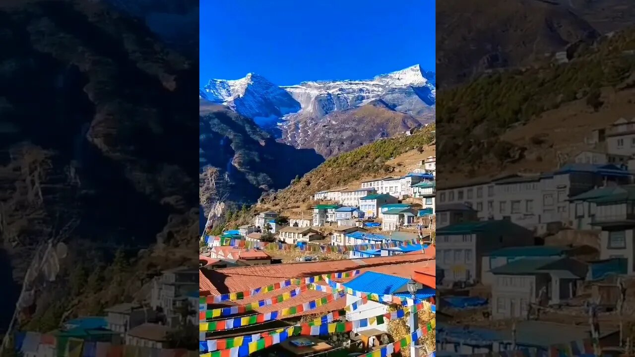 Namche Bazaar 🇳🇵🙏 #Nepal #naturelovers #travel #everestbasecamptrek