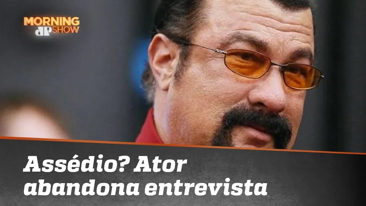 Questionado sobre assédio, Steven Seagal abandona entrevista