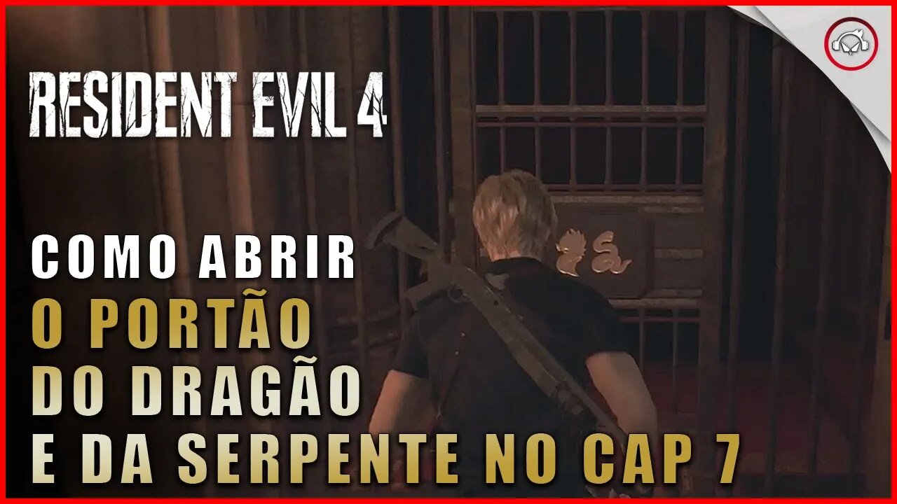 Resident Evil 4 Remake, Como abrir o portão do dragão e da serpete no Cap 7 | Super-Dica