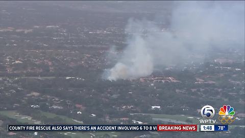 Brush fire in Boynton Beach