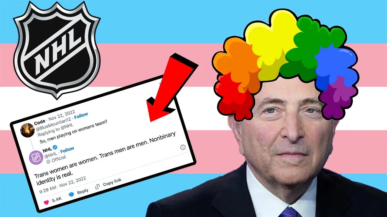 The NHL is a WOKE DISASTER and signs the DEATH WARRANT for Women's Sports with this Tweet!