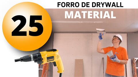 Como Fazer Forro de Gesso Drywall Passo a Passo Aula 25