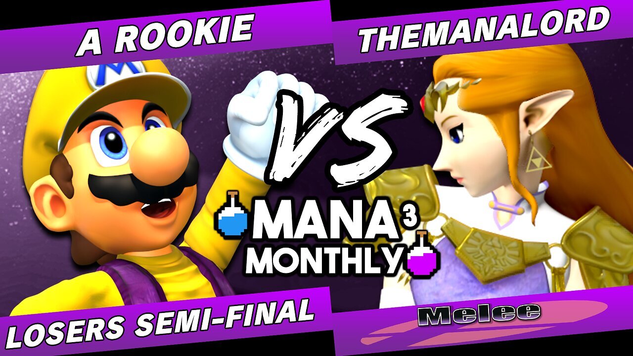 Mana Monthly 3 - A Rookie (Mario) vs TheManaLord (Zelda) Smash Melee Tournament