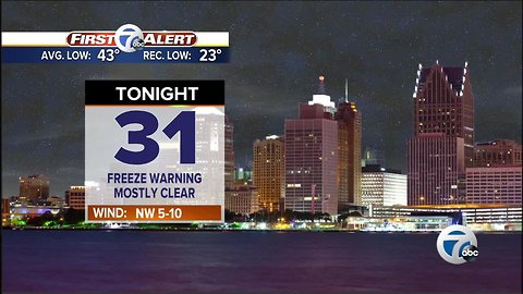 Another Freeze Warning
