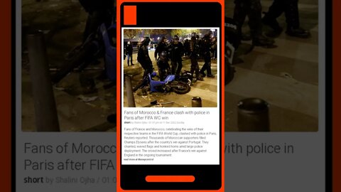 Latest Headlines | Chaos in Paris: Fans Clash with Police After Morocco's World Cup Victory!
