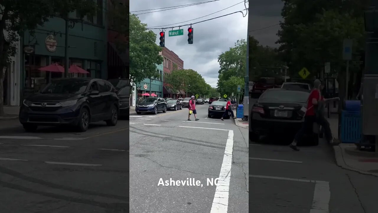 A quick shot of Asheville, North Carolina. Stopped here on our way to Linville Gorge! #travel #nc