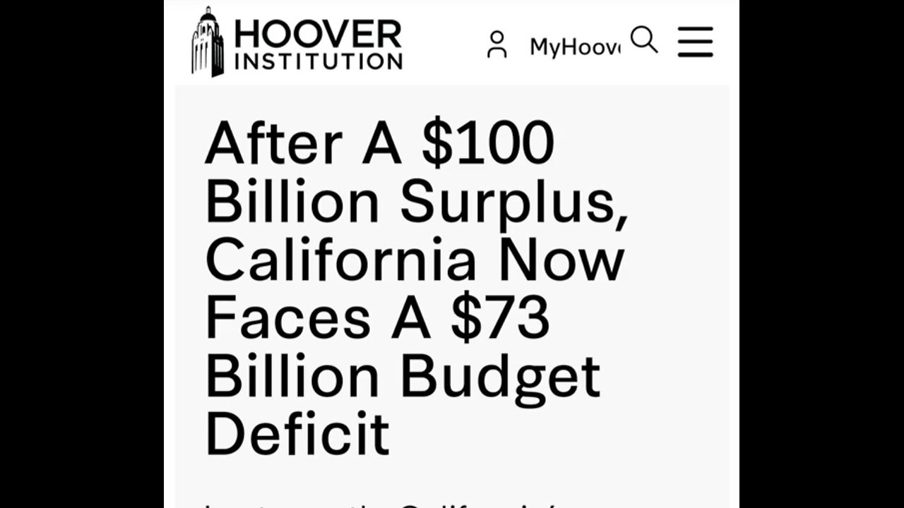 Captioned - California’s budget is $73 billion debt