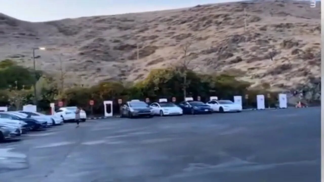 Tesla owners waited in line for HOURS to charge their cars!