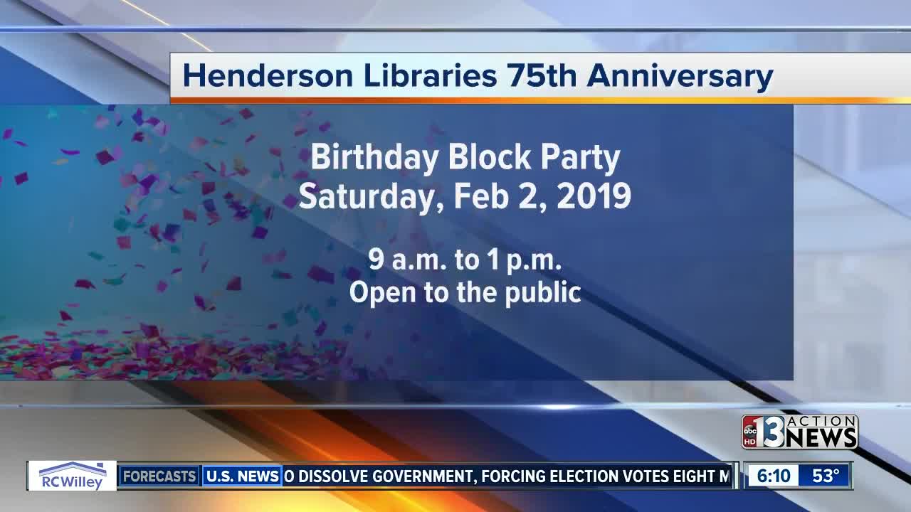 Henderson Libraries celebrating 75th anniversary