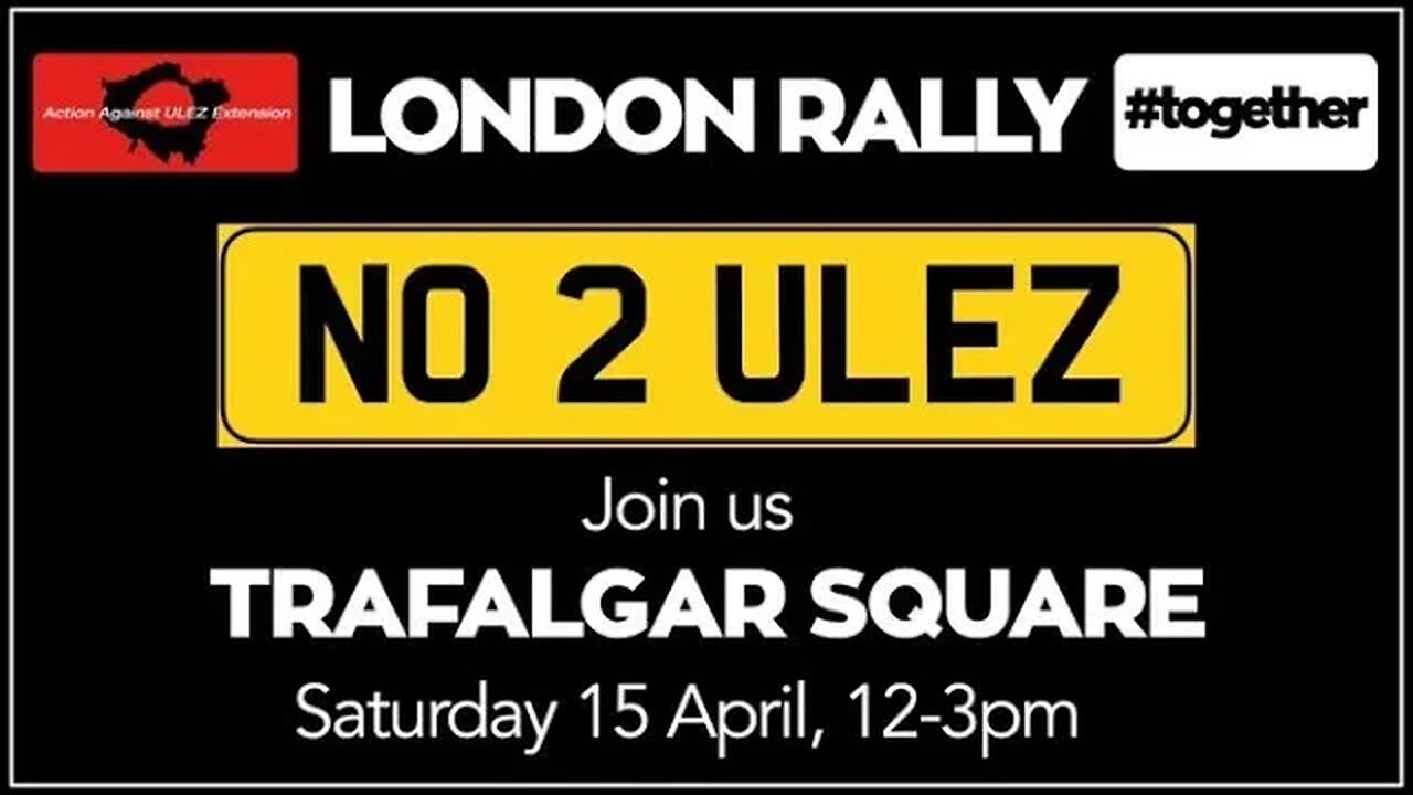 No to ULEZ: live London rally from Trafalgar Square