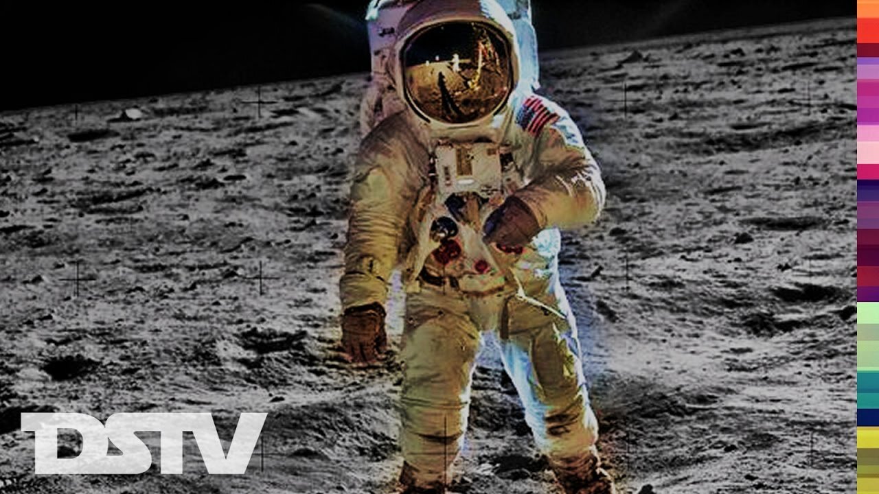 Restored Apollo 11 footage of first moon landing 1969 (complete moonwalk)