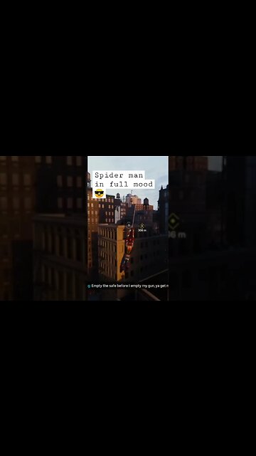 Spider man is on full mood🤓#spiderman #spidermanremastered #shorts #youtubeshorts