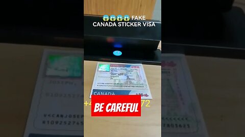 FAKE STICKER CANADA | BE CAREFUL | CANADA VISA STICKER FAKE STAMP | #shorts #YOUTUBESHORTS A2ZSERVIC