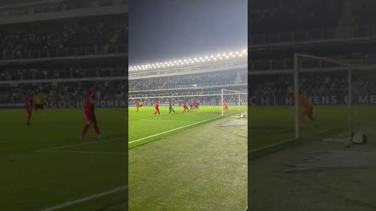 Luan Marca Seu Primeiro Gol Pelo SANTOS #shorts