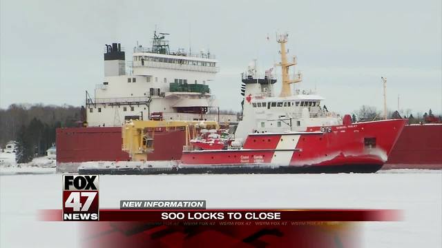 Soo locks to close down Jan. 15