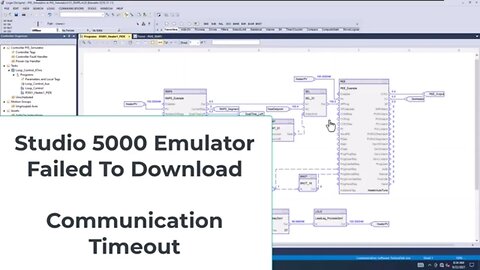 Studio 5000 Download Failed - Communications Timed Out